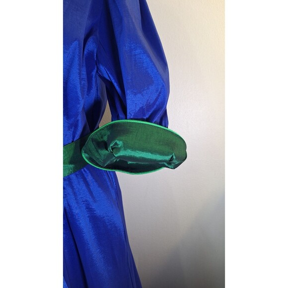 LAKE LADY Carol Maxi Dress Sz XL with Reversible Hem Holiday Derby Party Formal - Picture 14 of 16